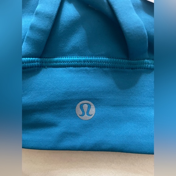 Lululemon NWT Energy High Neck LL sports Bra Zipper Blue Size 10 - Picture 6 of 7